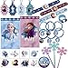 Frozen 2 Birthday Party Wearables Favors and Goodie Bag Fillers Pack For 8 With Elsa and Anna Frozen 2 Goody Bags,Tags, Slap Bracelets, Hair Pony Tails, Tattoos Snowflake Wands and Frozen Inspired Pin