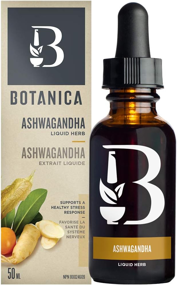 Botanica Ashwagandha Liquid Herb Helps Reduce Stress & Normalize Mood