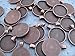 CleverDelights 25mm Round Pendant Trays - Antique Copper Color - 20 Pack - 1 Inch Pendant Blanks