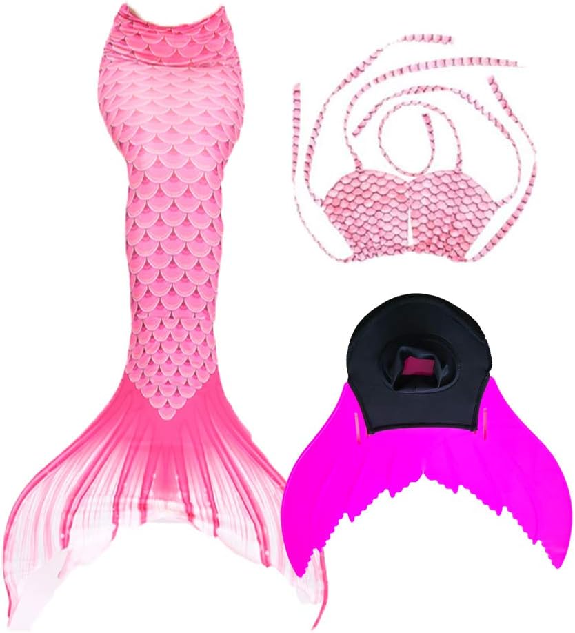 XonyiCos Mermaid Tails for Swimming with Monofin Girls Boys Kids Adults Swimwear Swimming Costumes