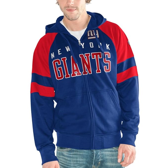 Amazon.com : New York Giants Men's League Full Zip Hooded Sweatshirt : Clothing