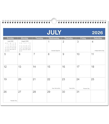 Amazon.com: 2026-2027 Wall Calendar - 2026-2027 Calendar, 18-Month