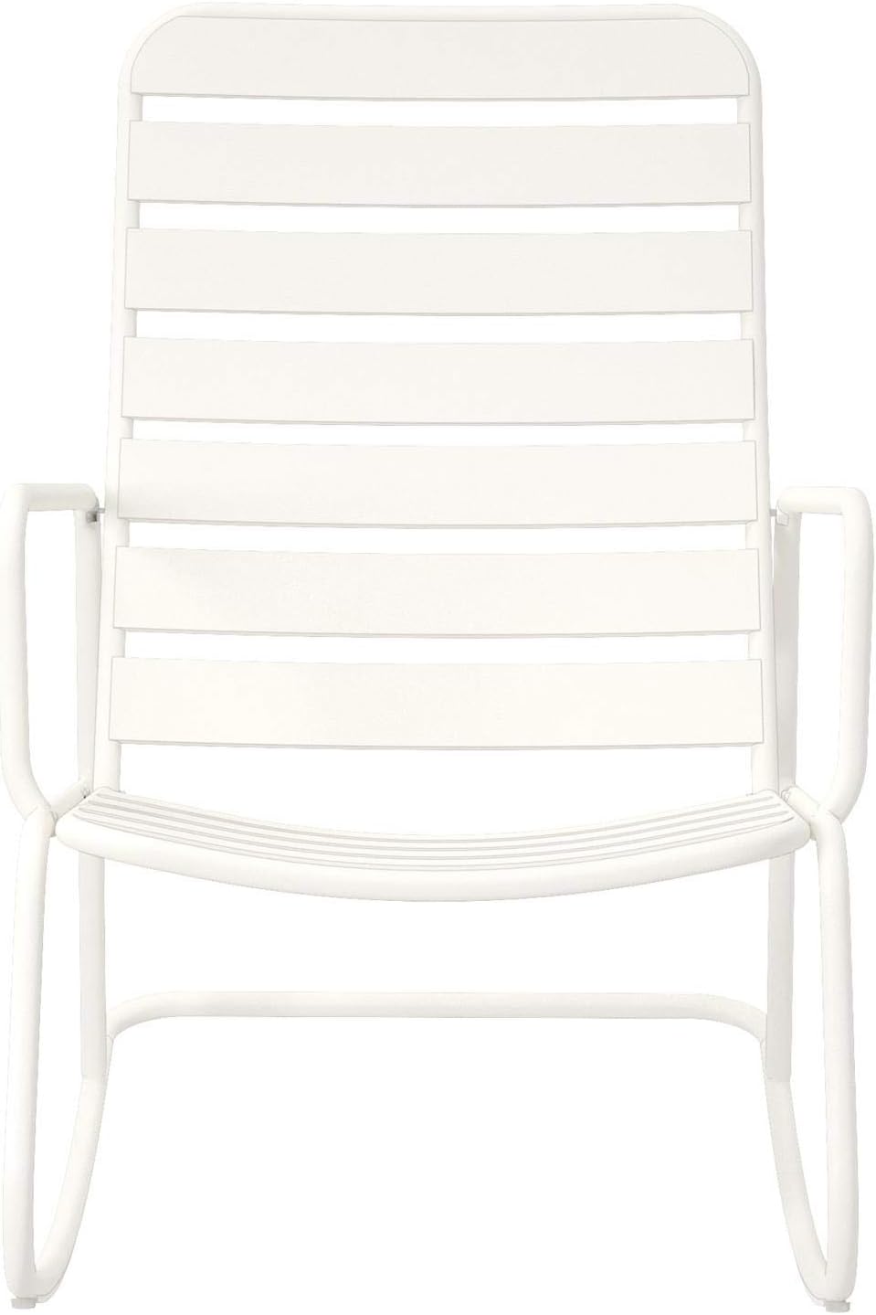 Novogratz 88065WHT1E Poolside Roberta Outdoor Rocking Chair, White: Garden & Outdoor