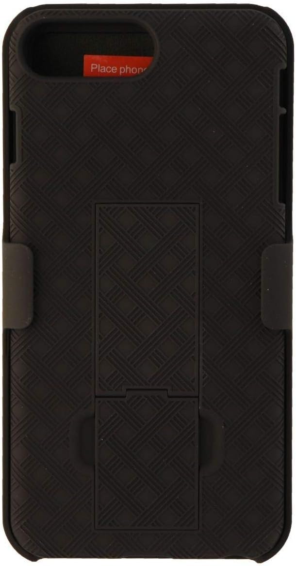 Black OEM Verizon Rubberized Hard Case w Holster & Kickstand For Apple AT&T Verizon iPhone 7 Plus