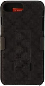 Black OEM Verizon Rubberized Hard Case w Holster & Kickstand For Apple AT&T Verizon iPhone 7 Plus