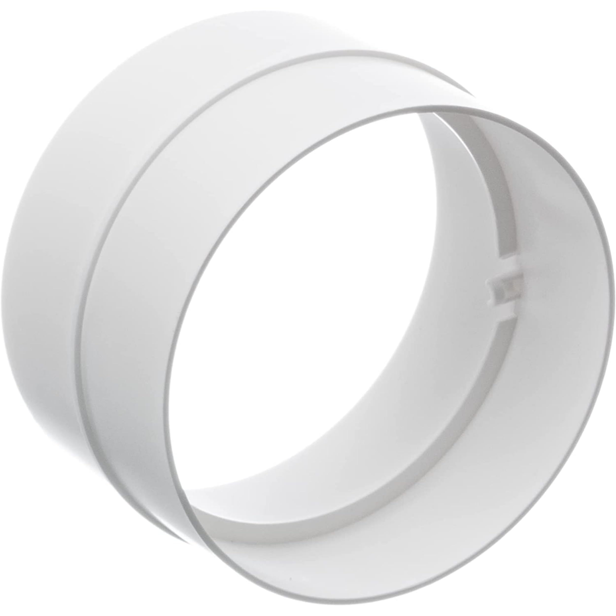 Ø 100mm / 4 inch Plastic Pipe Connector - Round Plastic Ducting - Ventilation Duct Hose Joint — image 1