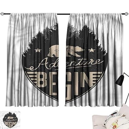 Amazon Com Adjustable Tie Up Shade Rod Pocket Curtain Cabin Let