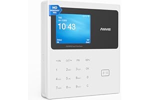 ANVIZ Time Clocks for Employees Small Business - CX2 Lite Clock in and Out Machine - RFID + Pin Punching in one, Up to 500 Users with Professional Cloud Software (0 Monthly Fee), White
