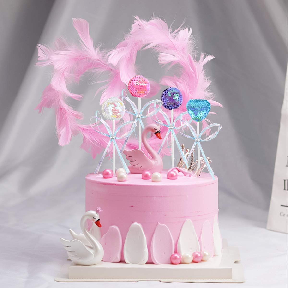 Paillettes Fete Decorations Couleur Mixte En Forme De Coeur Decorations De Cupcakes Et Decoupe De Gateau De Decoration Vide Motif Toppers Picks Fournitures Allazone 96 Pcs Anniversaire Monogramme Ustensiles A Patisserie Patisserie