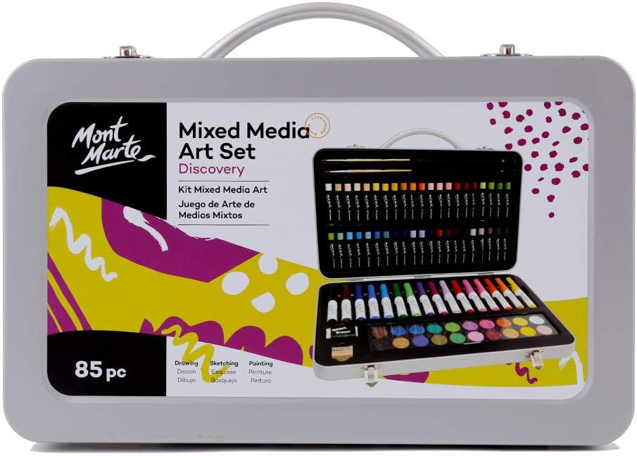 Mont Marte Studio Essentials Mixed Media Art Set 85 Piece. Includes