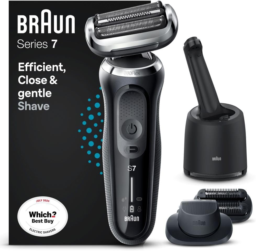 Braun Series 7 70-B7850cc Electric Shaver with SmartCare Center Blue