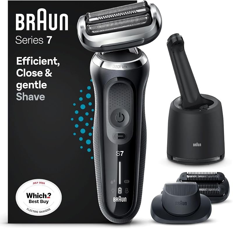 Braun Series 7 70-B7850cc Electric Shaver with SmartCare Center Blue