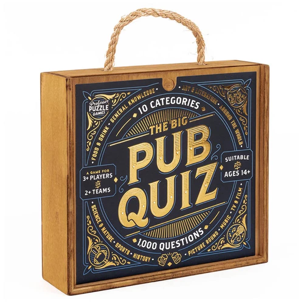 Professor PUZZLE, The Big Pub Quiz, Quiz, Ages 12+, 2+ Players