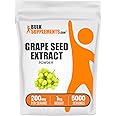 BulkSupplements.com Grape Seed Extract Powder - Grape Seed Extract Supplement, Antioxidant Source - Herbal Supplement, Gluten Free, 200mg per Serving, 1kg (2.2 lbs) (Pack of 1)