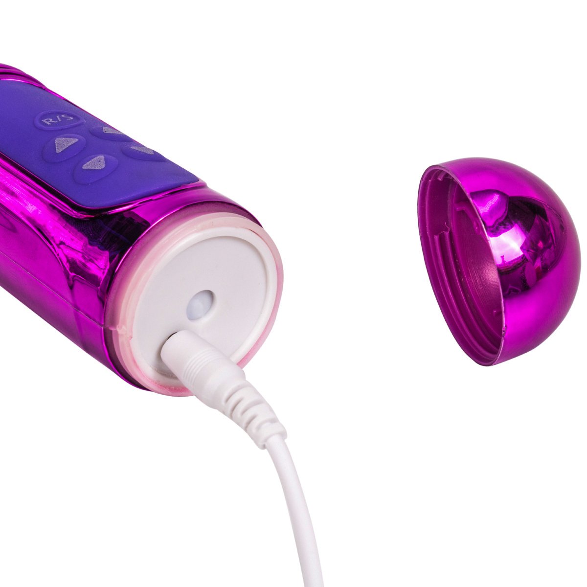 ZEMALIA Vibrating G-spot Vibrator - Vagina and Clitoris Stimulation Butterfly Massager - Powerful Rotating & Thrusting Dual Motors for Women or Couples (Purple)