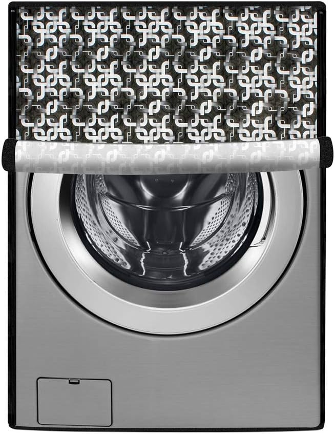 Stylista Washing Machine Cover Compatible for LG 6 kg FH0H3NDNL02 Front Load Printed