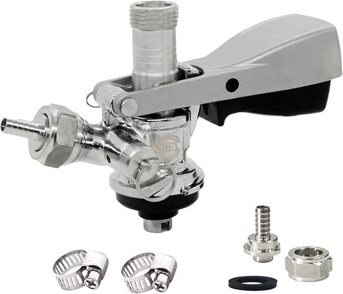 Beer Keg Coupler S Type Beer Tap System with Safety Pressure Relief