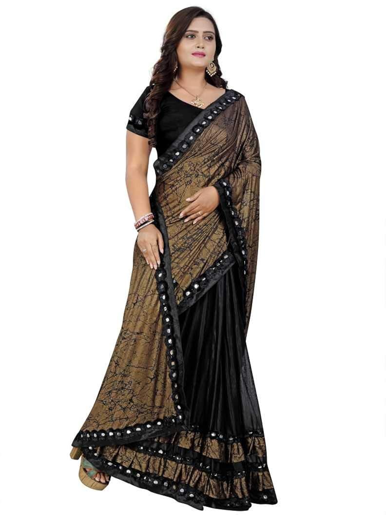 Frill saree amazon Clearance