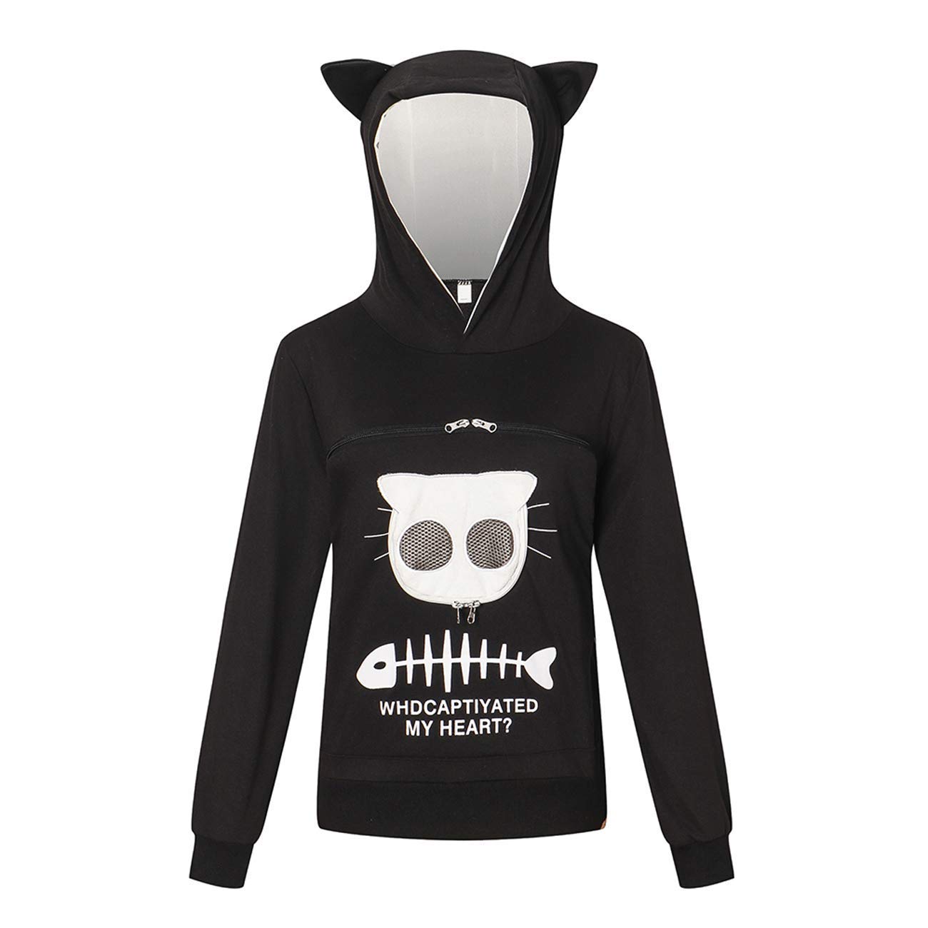 Pet Pouch Hoodie Small Pet Carrier,Dog Cat Pouch Hoodie Sweatshirt