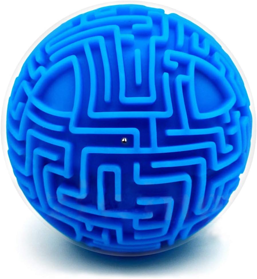 ZHANCHEN Maze Ball 3D Magic Puzzle Intelligence & Idea Maze Game Toys - Hard Challenging Addictaball for kids and Adults(Difficult)