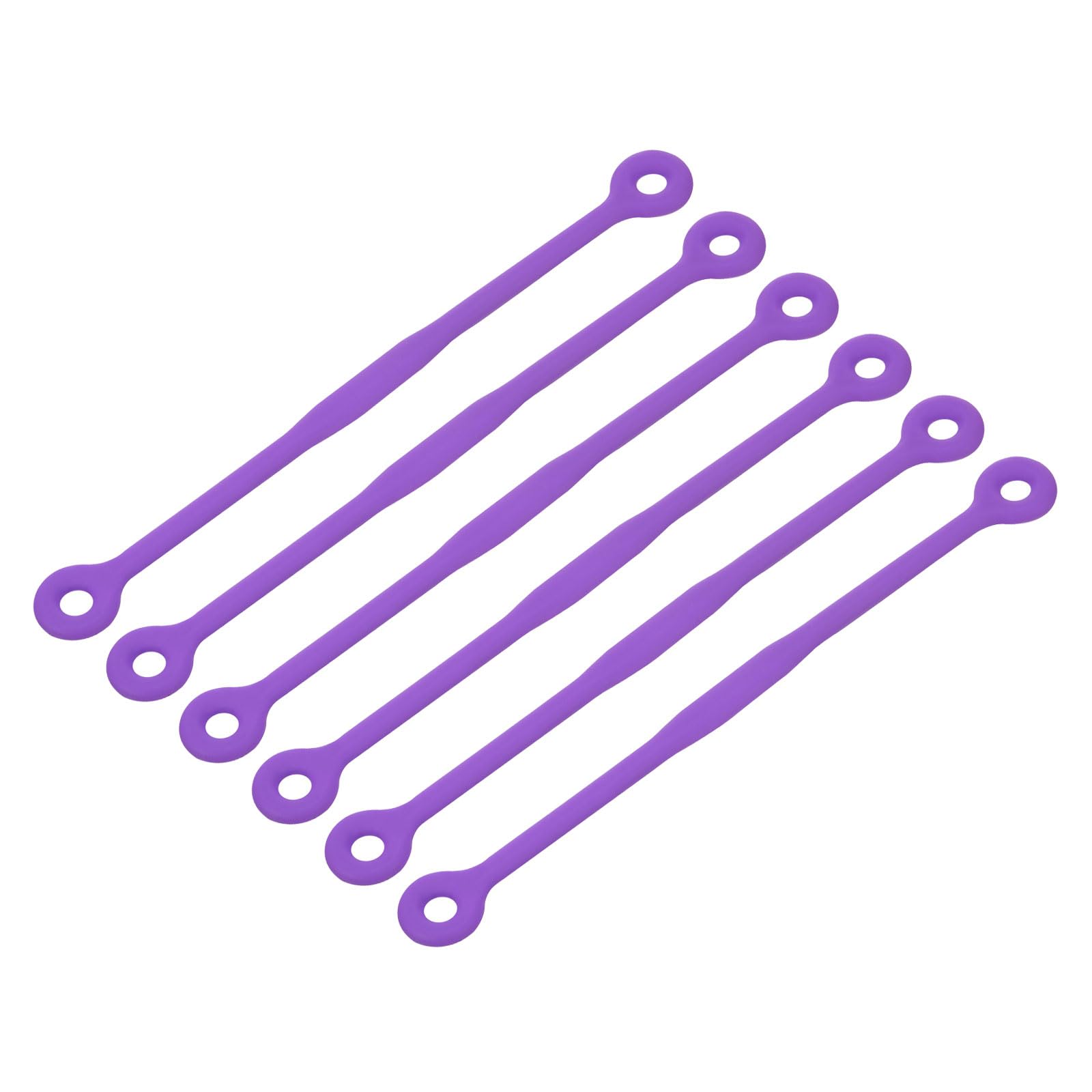 M METERXITY 6 Pack Tennis Dampener - Shock Absorber, Silicone Racquet String Damping, Apply to Tennis Racket (12cm, Purple)