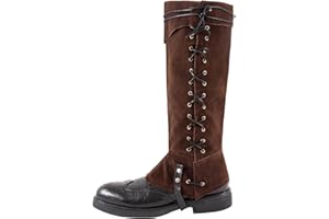 Degpum Pirate Boots Covers,Men's Medieval Costume Boot Covers,Renaissance Medieval Costume Men Pirate Accessories