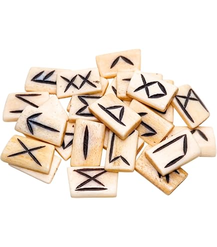 Amazon.com: AzureGreen Bone Rune Set : Home & Kitchen