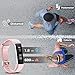 LYOU Fitness Tracker, U5 Activity Tracker: Fitness Watch Smart Bluetooth Wristband with Sleep Monitor and Black Replacement Strap for Android or iOS ((Pink+Black(Strap)))