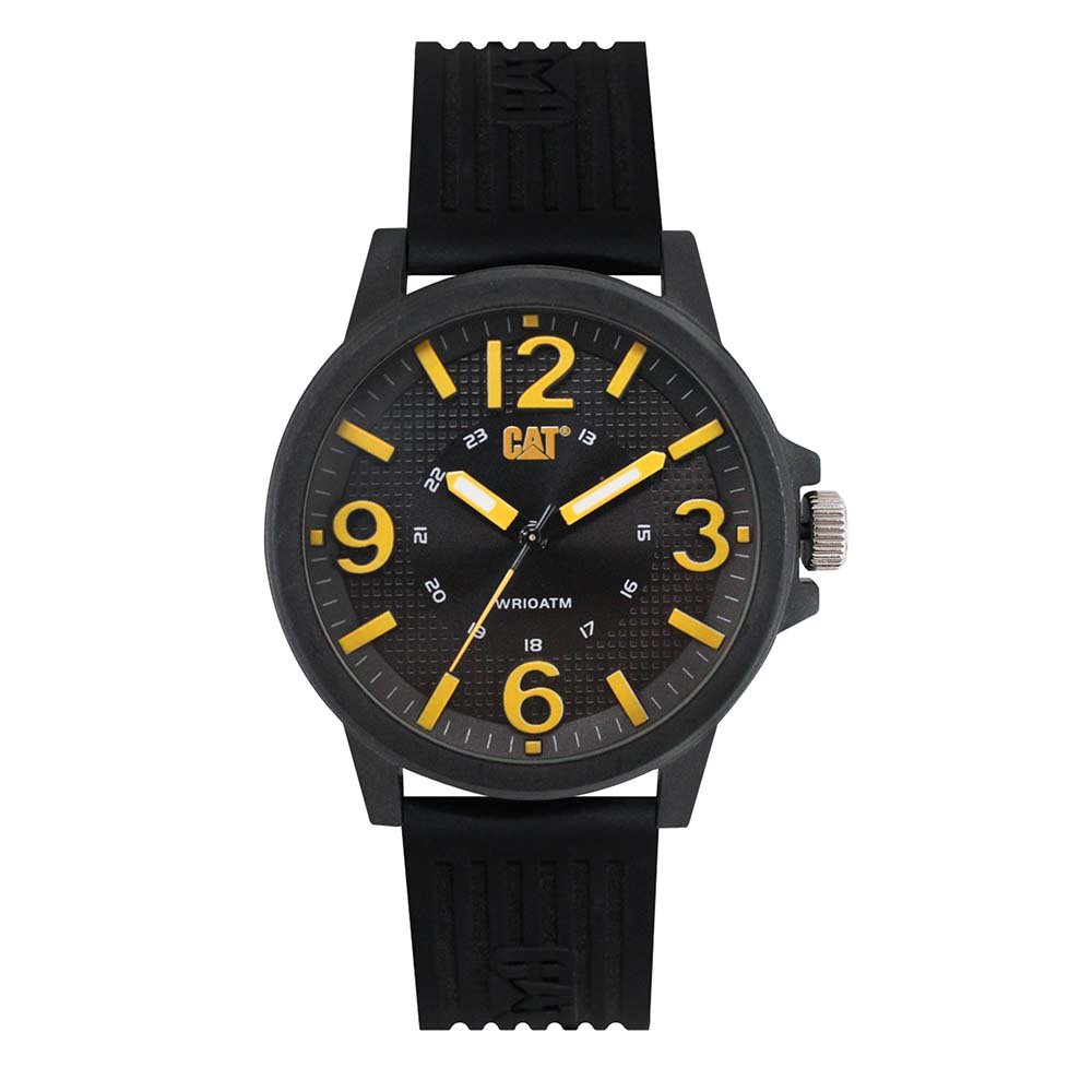 CaterpillarCAT Groovy Men Watch, 44.5 mm case, Polycarbonate case, Silicone Strap