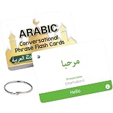 Arabic Conversational Flash Cards for Beginners, Arabic Cards with English Transliteration for Kids, Students and Adults