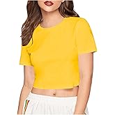 SweatyRocks Women's Casual Crew Neck T-Shirt