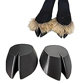 HOMFIXPRO 2pcs Hoof Shoes Cosplay,DIY is Possible Black | Making them for furry parties,cosplay conventions,themed photoshoots,Halloween,Christmas,and more,Ideal Gifts