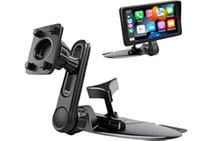 Epronic CD Slot Mount for CarPlay Screen Adjustable Arm and 360° Rotating Universal Head 17mm Compatible with in-Car Monitors