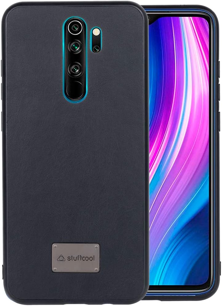 Stuffcool Haut PU Leather Back Case Cover for Xiaomi Redmi Note 8 Pro - Black
