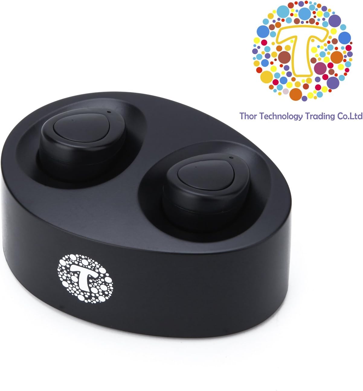 THOR Mini Twins Stereo Bluetooth Wireless Headsets With Charging Case Wireless earbuds for iPhone X/ 8 / 8plus / 7 / 7plus 6S Samsung Galaxy Note 8/ S8/ S9 IOS Android Phones