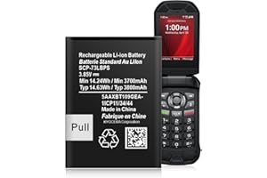 KOOAQQ SCP-73LBPS Battery, [2024 New Upgrade] 3800mAh Ultra High Capacity Li-ion Replacement Battery for Kyocera DuraXV Extreme E4810 Verizon Flip Phone