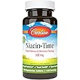 Carlson Niacin-Time 500 mg, Vitamin B-3, Time-Released, 100 Tablets