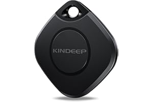 KINDEEP Tracker Air Tag 1 Pack - Smart Key Finders Works with Apple Find My (iOS Only), Luggage Tracker Item Locator for Kids Dogs Pets Luggage Bags, Waterproof Tracking Device for Home Travel Hiking Cycling