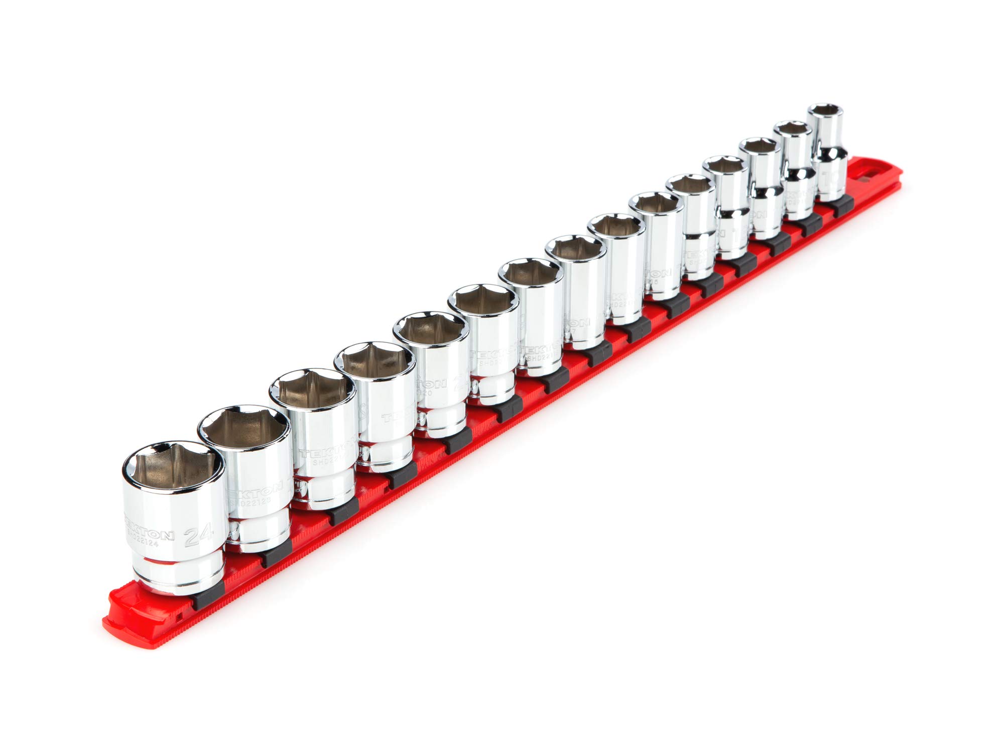 TEKTON 1/2 Inch Drive 6-Point Socket Set, 15-Piece (10-24 mm) | SHD92102