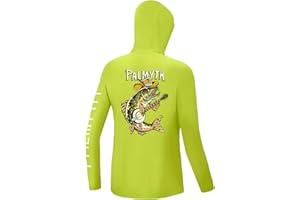 Palmyth Boys Fishing Shirt Youth Hoodie Sun Protection UPF 50+ Long Sleeve Hooded Shirts