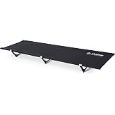 Helinox Cot One Lightweight, Compact, Collapsible, Portable Camping Cot, Long, Black