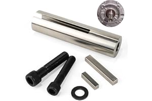 3mirrors Engine Pulley Crank Shaft Sleeve Adapter Extended 1 to 1 1/8 inch 1/4" Key Gas Stainless Steel 304 Shaft Adapter