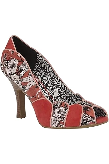 burnt orange chunky heels