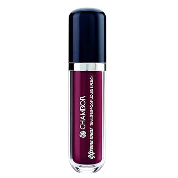 Chambor Extreme Wear Transfer Proof Liquid Lipstick, Nocturne No.406, 6 ml