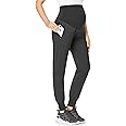 POSHGLAM Women's Maternity Joggers Casual Scrub Pants Quick-Dry Lightweight Active Pants
