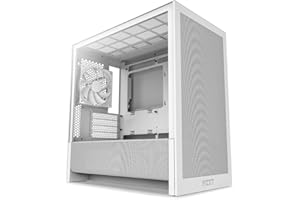 NZXT H3 Flow (2025) Micro-ATX Mid-Tower Case - All White Color