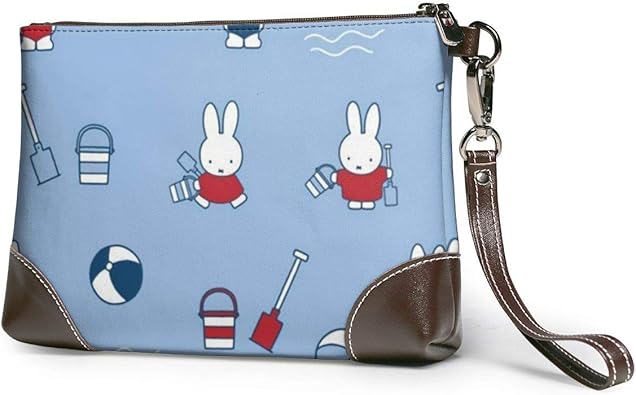 Amazon Miffy ミッフィー クラッチバッグ 手持ちバッグ メンズ レザー 2way ショルダー ブランド人気 カジュアル 軽量 大容量 ファスナー シューズ バッグ