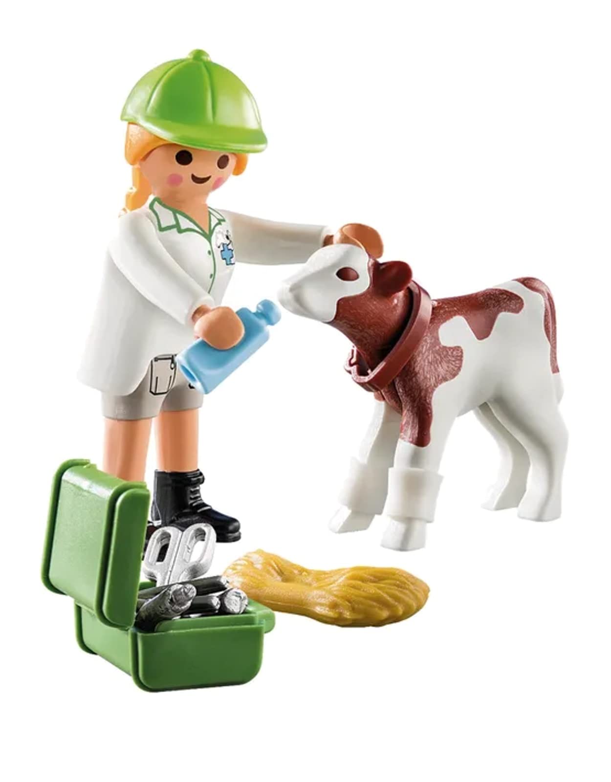 Playmobil Special Plus 70252 Vet with Calf and Veterinary Case, for Ages 4+
