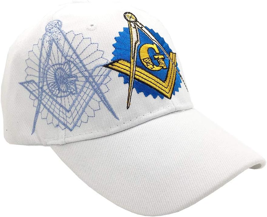 Freemason Mason Symbol Adjustable 3D Embroidery Baseball Cap Hat