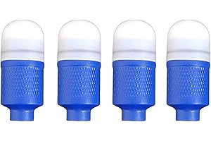 YUERWOVER 4 Pack LED Tire Lights for Car Flash Wheel Light Valve Stem Cap Lamp for Bike Truck Motorcycle Waterproof Tyre Spoke Light Cool Reflector Accessories for Men Women Kids (Blue)